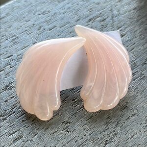 Vintage Elegant Pink Wing Earrings